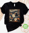 Long Live Halloween, Retro Halloween, Vintage Halloween, Spooky Season, Black Cat, Digital Files, Png Sublimation