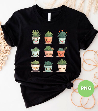 Cute Cartoon Cactus, Cute Coffee Cups, Love Cactus, Cup Of Cactus, Botanica Lover, Digital Files, Png Sublimation