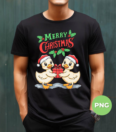 Cute Ducks, Merry Christmas, Trendy Christmas, Funny Baby Goose, Digital Files, Png Sublimation