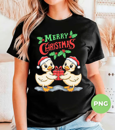 Cute Ducks, Merry Christmas, Trendy Christmas, Funny Baby Goose, Digital Files, Png Sublimation