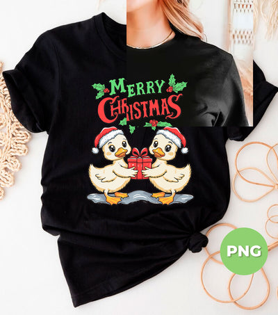 Cute Ducks, Merry Christmas, Trendy Christmas, Funny Baby Goose, Digital Files, Png Sublimation