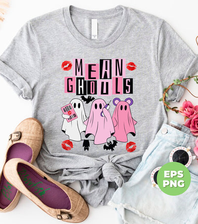 Mean Ghouls, Happy Halloween, Trendy Halloween, Pink Boo, Digital Files, Png Sublimation