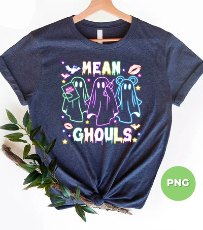 Mean Ghouls, Happy Halloween, Neon Halloween, Cute Boo, Digital Files, Png Sublimation