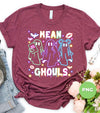 Mean Ghouls, Happy Halloween, Neon Halloween, Cute Boo, Digital Files, Png Sublimation