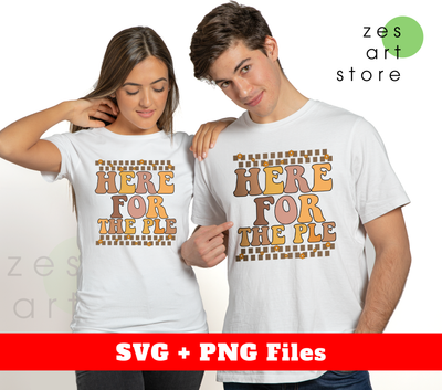 Here For The Pie, Pumpkin Thankful Svg, Thanksgiving Svg, Svg Files, Png Sublimation