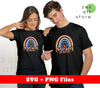 Peace Love School, Rainbow School, Groovy School, Svg Files, Png Sublimation