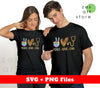 Peace Love CNA, Love CNA, Peace CNA, Leopard CNA, Svg Files, Png Sublimation