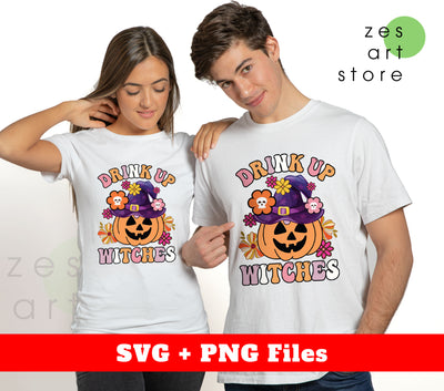 Drink Up Witches, Pumpkin Halloween, Funny Pumpkin, Svg Files, Png Sublimation