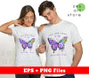 You Are Free To Fly, Spread Your Wings, Purple Butterfly, Digital Files, Png Sublimation