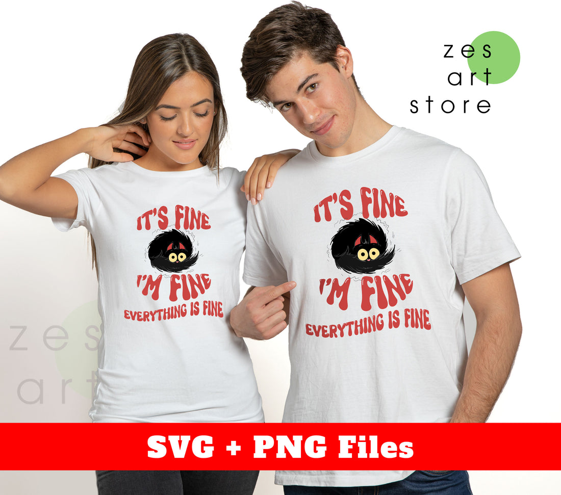 This Halloween cat design, titled "It's Fine, I'm Fine, Everything Is Fine," is perfect for adding a playful touch to your holiday decor. With high-quality digital files and Png sublimation, you can easily incorporate this design into a variety of projects. Add some spooky fun to your Halloween celebrations!
