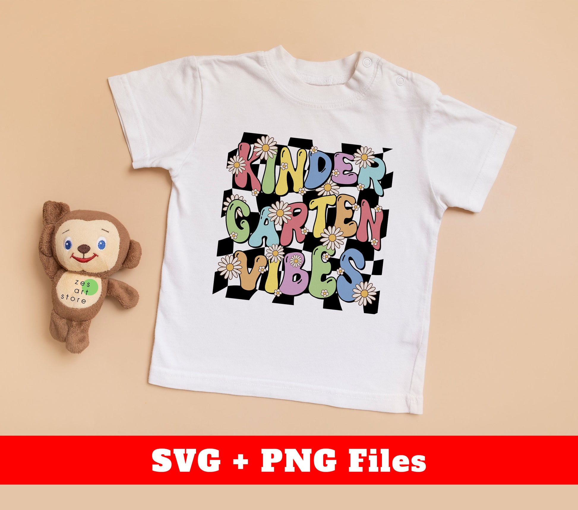 Get your little ones ready for a groovy start to their education with Kingdergarten Vibes. These digital files feature a colorful and fun design, complete with a daisy, to add a touch of whimsy to any kindergarten project. Perfect for use on sublimation materials, these files will make every day in the classroom a creative and vibrant one.