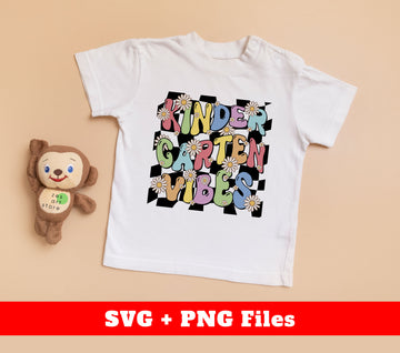 Get your little ones ready for a groovy start to their education with Kingdergarten Vibes. These digital files feature a colorful and fun design, complete with a daisy, to add a touch of whimsy to any kindergarten project. Perfect for use on sublimation materials, these files will make every day in the classroom a creative and vibrant one.