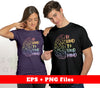 Be Kind To Your Minds, Rainbow Brain, Awareness Brain, Digital Files, Png Sublimation