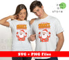 Cute Santa, Groovy Santa, We Wish You A Groovy Christmas, Digital Files, Png Sublimation