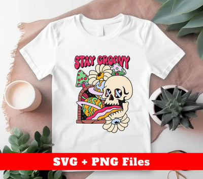 Stay Groovy, Psychology Skull, Groovy Skull, Groovy Universe, Digital Files, Png Sublimation