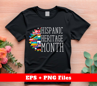 Hispanic Lover, Hispanic Heritage Month, Hispanic Flags, Digital Files, Png Sublimation