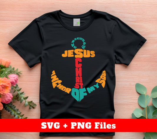 Experience the strength and faith of Jesus and Christ with our Anchor of My Soul Retro Pastor design. Our high-quality SVG and PNG files make it easy to add a touch of faith to any project. Stay inspired and uplifted with this timeless design.