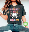 Birthday Crew, Groovy Halloween, Cute Princess Ghost, Svg Files, Png Sublimation