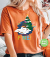 It's Fine, Everything's Fine, Melting Snowman Under Xmas Tree, Svg Files, Png Sublimation