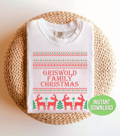 Griswold Family Christmas, Christmas Pattern, Red Deer, Trendy Christmas, Svg Files, Png Sublimation