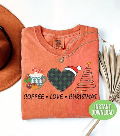 Love Coffee, Merry Christmas, Love Christmas, Drink Coffee In Christmas, Trendy Christmas, Png Sublimation