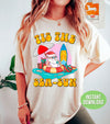 Tis The Sea-Sun, This The Season, Santa Relax On The Seaside, Trendy Christmas, Png Sublimation