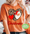 Santa Claus In Heart, Leopard Heart, Love Christmas, Trendy Christmas, Png Sublimation