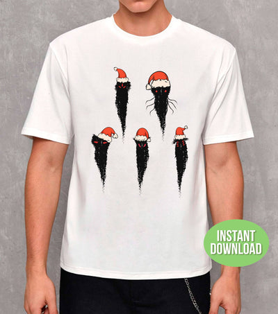 Ghost Christmas, Horror Christmas, Five Horror Ghost, Trendy Christmas, Png Sublimation