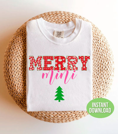 Merry Mini, Merry Christmas, Love Grandma, Trendy Christmas, Png Sublimation