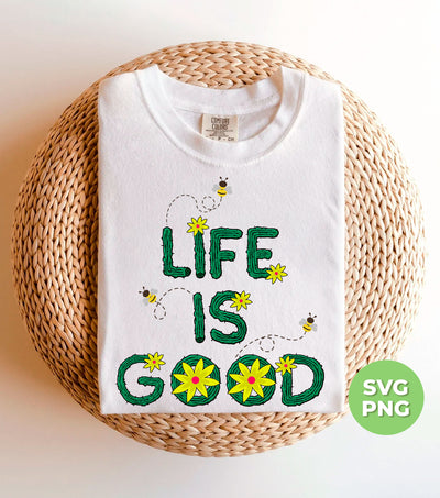 Life Is Good, Bee Harder, Love Bee, Love Cactus, Cactus Lover, Png Sublimation