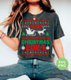 Merry Xmas, Happy New Year, Happy 2024, Christmas Display Style, Png Sublimation