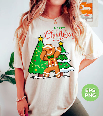 Funny Gingerbread, Dabbing Gingerbread, Funny Christmas, Digital Files, Png Sublimation