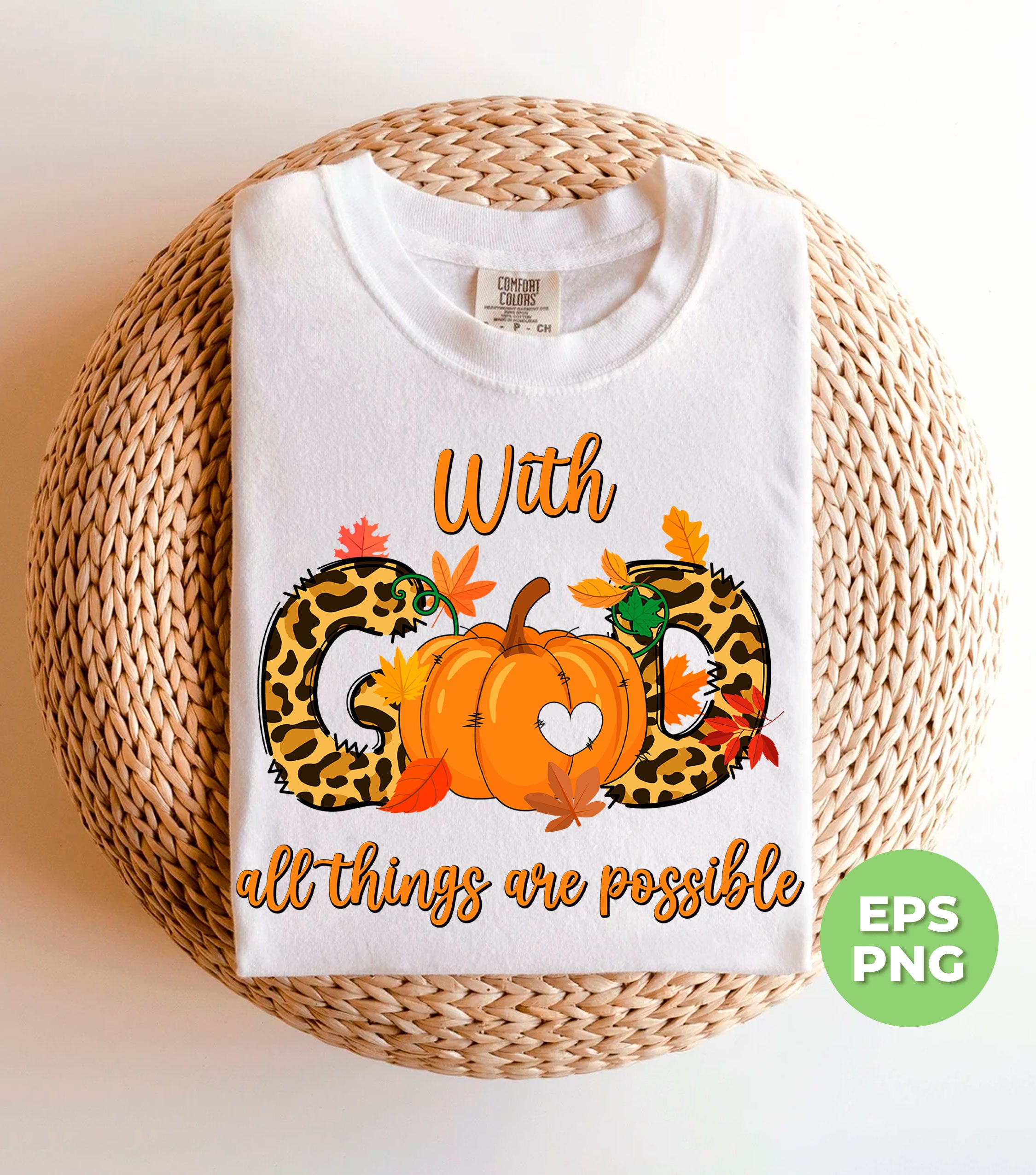 With God All Things Are Possible, Fall Season, Love God, Digital Files ...