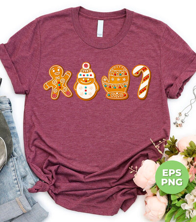 Christmas Cookie, Gingerbread, Snowman Cookie, Digital Files, Png Sublimation