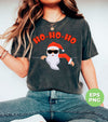 Ho Ho Ho, Funny Santa Claus, Cool Santa, Santa Jump To The House, Digital Files, Png Sublimation