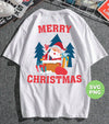 Cute Santa, Happy Santa, Funny Santa, Santa With Gift, Digital Files, Png Sublimation