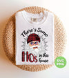 There's Some Ho's In This House, Cool Santa, Red Plaid Hat, Digital Files, Png Sublimation