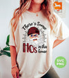 There's Some Ho's In This House, Cool Santa, Red Plaid Hat, Digital Files, Png Sublimation