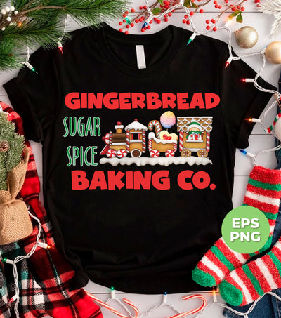 Gingerbread Baking Company, Sugar Spice, Sweet Gingerbread, Digital Files, Png Sublimation