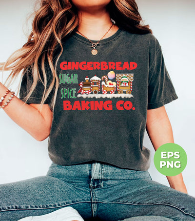 Gingerbread Baking Company, Sugar Spice, Sweet Gingerbread, Digital Files, Png Sublimation