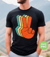 Peace Sign, Retro Peace Sign, Love Peace, Say Hi, Digital Files, Png Sublimation