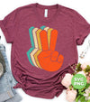 Peace Sign, Retro Peace Sign, Love Peace, Say Hi, Digital Files, Png Sublimation