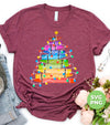 Crayon Xmas Tree, Xmas Tree Made From Crayon, Xmas Lights, Digital Files, Png Sublimation