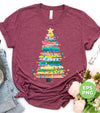 Xmas Tree Watercolor Style, Watercolor Xmas Tree, Digital Files, Png Sublimation