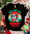 Ho Ho Ho Merry Xmas, Retro Christmas, Funny Santa, Digital Files, Png Sublimation