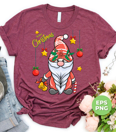 Gnome Christmas, Cute Gnome, Cute Xmas, Xmas Bauble, Digital Files, Png Sublimation