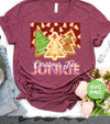 Christmas Tree Junkie, Xmas Tree Gingerbread, Gingerbread Lover, Digital Files, Png Sublimation