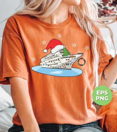 Shipping Cruise, Cruise Xmas, Love Cruise, Xmas Hat, Digital Files, Png Sublimation