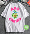 Avo-cardio, Avocado, Funny Avocado, Pink Avocado Do Cardio, Digital Files, Png Sublimation