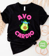 Avo-cardio, Avocado, Funny Avocado, Pink Avocado Do Cardio, Digital Files, Png Sublimation